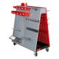 Preview: Holzmann fahrbare Werkzeuglochwand WLW62DUO mit 62-teiligem Werkzeughalterset