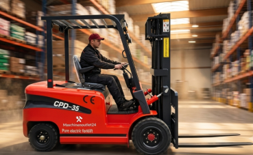 3,5t Elektro Gabelstapler Hubhöhe 4,5m Wartungsfreie 300Ah Lithiumbatterie