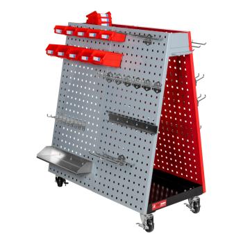 Holzmann fahrbare Werkzeuglochwand WLW62DUO mit 62-teiligem Werkzeughalterset